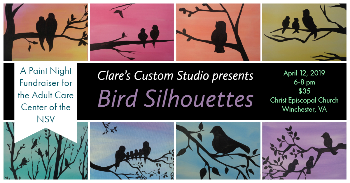 Adult Care Center of the NSV Paint Nite_ Bird Silhouettes